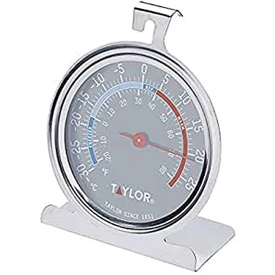 Bild av Taylor Pro Kyltermometer/Frystermometer, Analog, 30 till + C, Silver, TYPTHFRIDGE
