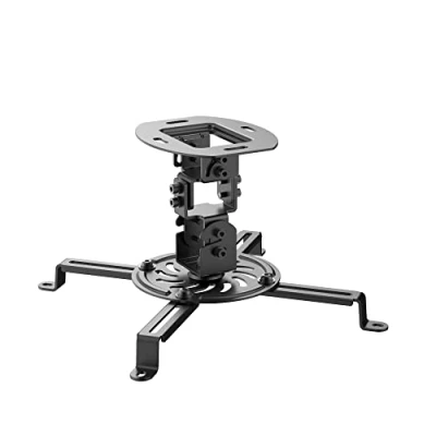 Bild av conecto takfäste för projektorer, lutbar (+/ 15), svängbar 360, roterbar takvstånd 15 cm, lastkapacitet max. 13,5 kg, universellt monteringsområde 5,432 svart SA CC50280 B