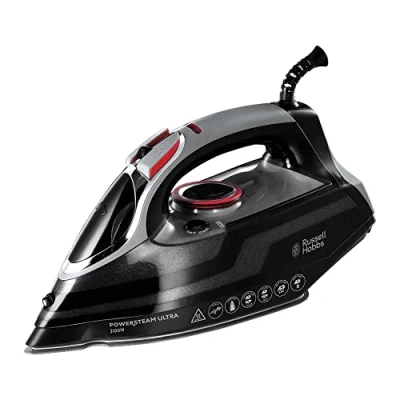 Bild av Russell Hobbs strykjärn, 3100W, keramisk stryksula, 210 g ångpuff och 70g kontinuerlig ånga, vattentank 350 ml, 3m lång sladd, variabel temperatur, Powersteam Ultra 20630 56