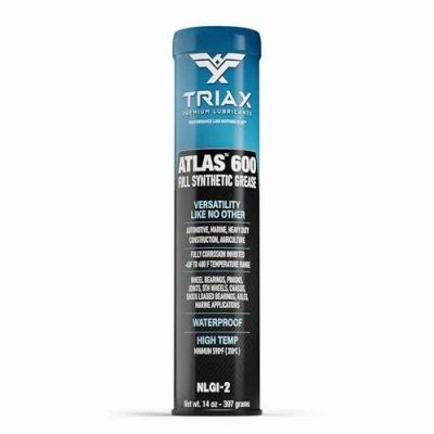 Bild av TRIAX Atlas 600 blått syntetiskt fett, hög temperatur 40C +232C, NLGI 2, intensiv service, mycket prestanda, vattentät (marin), vidhäftning, högt EP index