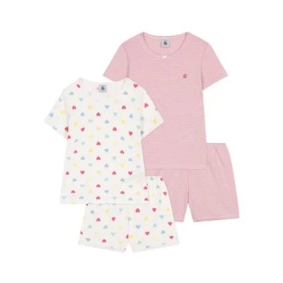 Bild av Petit Bateau KIDS Happy 2 PACK Pyjamas marshmallow/multicoloured/charme för barn, Storlek: 95, Marshmallow/multi coloured/charme