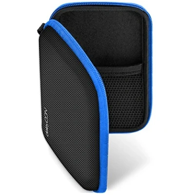 Bild av deleyCON Fodral Till Navigeringsapparater Navi Case 4,3 Tums &amp; 5 (14,6 x 9,3 3,4 cm) Robust Slagtåligt 2 Innerfack Svart/Blå