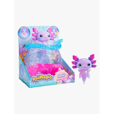 Bild av Animagic: Let&#039;s Glo Axolotl Bubble Reef Bärbart Magic Aquarium Inkluderar också 1 Interaktiva elektroniska husdjur För barn i åldern 4+