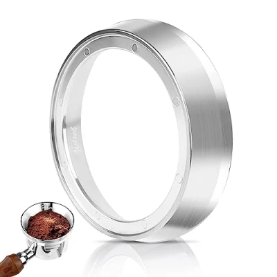 Bild av NOTSEK sage Dosing Funnel 54 mm, rostfritt stål kaffedoseringsring med 8 starka magnetiska, doseringsring för mm portafilter barista tillbehör kaffemaskin