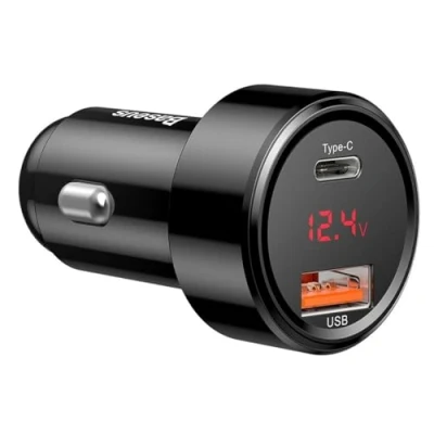 Bild av Baseus CCMLC20C 01 Mobilladdare till bil 12 24V svart