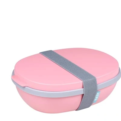 Bild av Mepal Nordisk rosa lunchlåda Ellipse Duo, PP/TPE, 22,5 x 17,5 7,5 cm