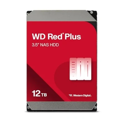Bild av WD Red Plus 120EFGX hard drive 12 TB SATA 6Gb/s 12TB Hårddisk WD120EFGX 600 3,5&quot;