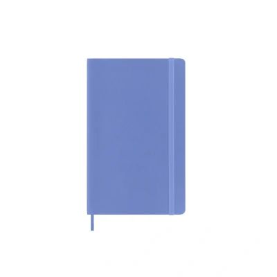 Bild av Moleskine Anteckningsbok Large Blankt Mjukt Omslag Hortensia blå