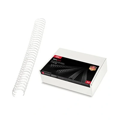 Bild av GBC WireBind Metallspiral till Spiralbindningsmaskin, Vit, 9,5mm, Binder upp 85 Ark, A4 100 pack