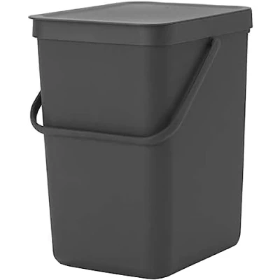 Bild av Brabantia Sort &amp; Go Recycling Mülleimer, Hink, Light Grey, 25 Liter