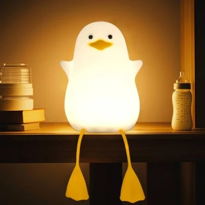 Bild av Attivolife nattlampa bebis, LED barn, bebis rum dekoration, sänglampa, dimbar Rör USB silikon barnlampa, värma söt säng sovande ljus som en sovgåva