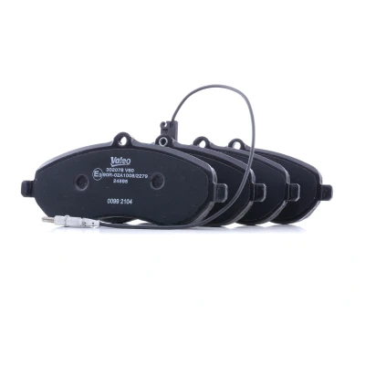 Bild av VALEO 302078 Jeu de plaquettes frein FIRST Essieu avant contact signal d&#039;usure inclus avec tôle anti bruit PEUGEOT: Expert II Tepee