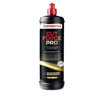 Bild av Menzerna Cut Force Pro bilpolering 1 000 ml 3 i All in One för att ta bort repor Profi Step poleringspasta, slippasta alla typer av färger Poleringsmedel lackpolering