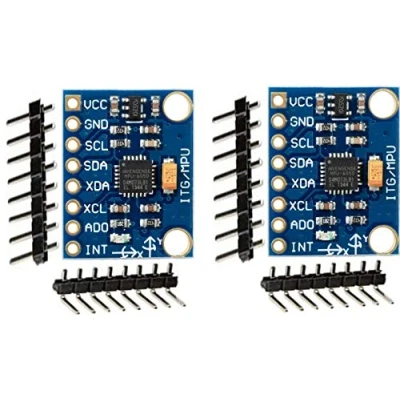 Bild av TECNOIOT 2 st GY 521 MPU 6050 mpu6050 modul 3 axel analoga gyrosensorer accelerometer 6DOF och gyro för Arduino