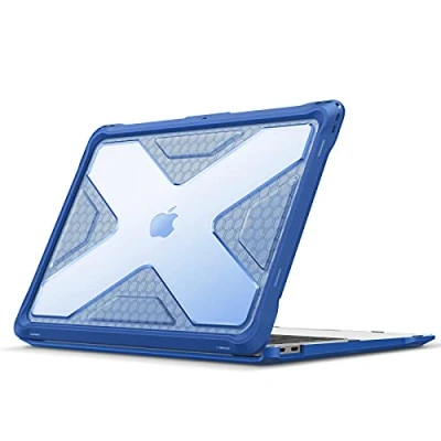 Bild av Fintie Skal kompatibelt med MacBook Air 13 (20182020 version) A2337 (M1)/A2179/A1932, helkropps robust hybrid skyddande TPU stötdämpande fodral tum Retina, blått