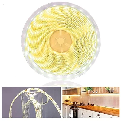 Bild av Arotelicht LED remsor 12V självhäftande, IP65 Vattentät 5M list med 300 stycken 5050SMD LEDs, 4000K, DIY flexibel band för utomhus inomhus hem kök badrum etc.