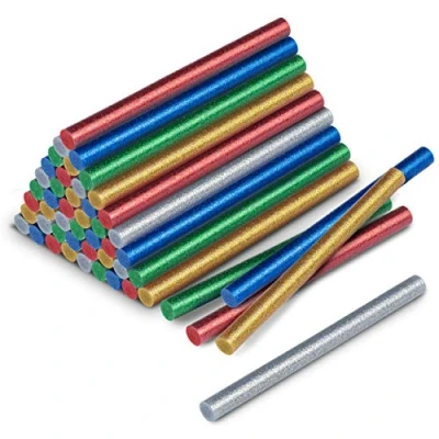 Bild av TROTEC 50 st glänsande smältlimstift set (Ø 11 mm) för limning och dekoration av trä, plast, textilier, kartong, papper, keramik, läder, kork, glas metall