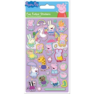 Bild av Peppa Pig Pink Sparkly Reusable Stickers, Official Licensed Product, on Non Porous Surfaces
