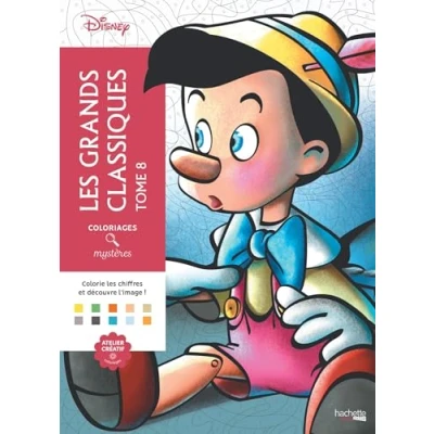 Bild av Coloriages mystères Disney les Grands classiques Tome 8: Coloriez chiffres et découvrez l&#039;image !