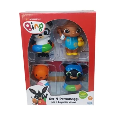 Bild av ODS Bing Set med 4 figurer, för Deluxe badrum, storlek 10 cm, PVC material, rekommenderad ålder 6 m +