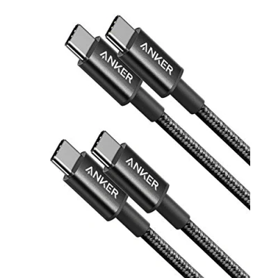 Bild av Anker USB C kabel, 2 pack ny nylon till kabel (1,0 m 60 W), 2.0 typ laddningskabel för MacBook Pro 2020, iPad Air 4, Galaxy S20, Switch, Pixel, LG med mera