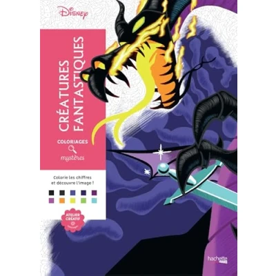 Bild av Coloriages mystères Disney Créatures fantastiques: Coloriez les chiffres et découvrez l&#039;image !
