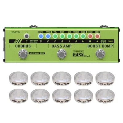 Bild av VALETON Multi Effects Pedal Bass Session Gigging Practice Analog Amp Boost Comp Chorus Dapper Mini