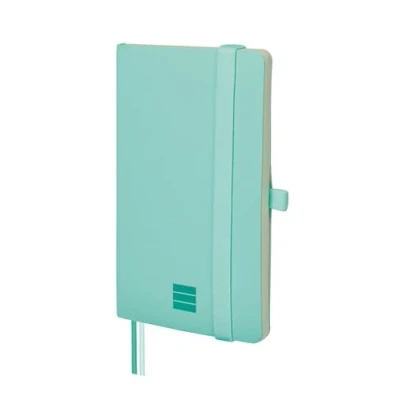 Bild av FINOCAM Nexo Notebook Soft Cover Plain Turquoise Small with Micro Perforated Pages Pocket and Pen Holder 72 Pages, Ideal for Writing Drawing