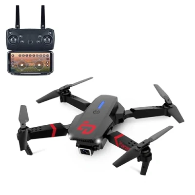 Bild av TURBO CHALLENGE Elite MKX Drone Drönare 400318 Flygande enhet Svart 2 uppladdningsbara batterier Plast Present Födelsedag Lysande Video Från 8 år