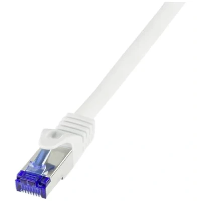 Bild av LogiLink C6A081S RJ45 CAT 6a S/FTP 7,5 m vit 1 st (er)