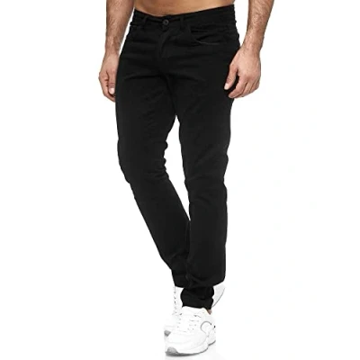 Bild av Tazzio jeans herr slim fit stretch byxor denim 165251, svart, 42W x 30L