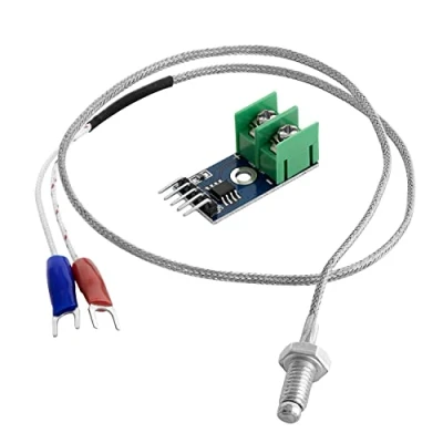 Bild av AZDelivery MAX6675 temperatursensor med K typ sond och bygelkabel kompatibel Arduino Raspberry Pi andra mikrokontroller E bok!