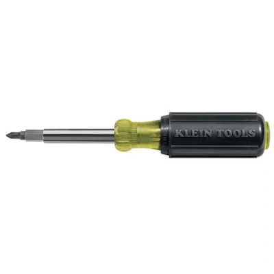 Bild av Klein Tools 32477 Multi Bit Skruvmejsel/Mutterdragare 10 i 1 Multiverktyg, Industriell Styrka Bits, Phillips, Slitsade, Fyrkantiga och Torxbitar