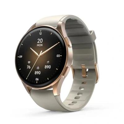 Bild av Hama Smartwatch 8900, GPS, AMOLED 1.32 tum, telefonfunktion, Alexa, rund, guld, mycket bekväm, modern