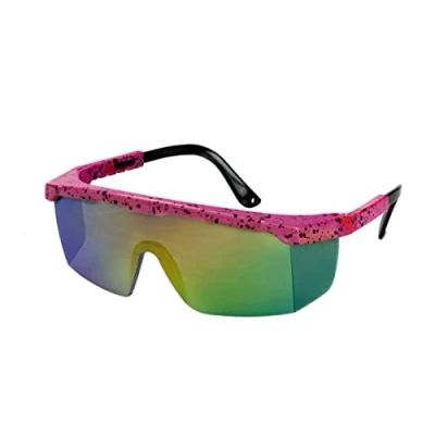 Bild av Wilbers &amp; glasögon 80 talet, retro skidglasögon för kvinnor och män, rosa, flerfärgad, One size
