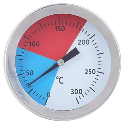 Bild av Walfront 52 mm/2 tum kolgrill pit rökare temp mätare grill termometer TS ?B X 500 0 ?300 ?Rostfritt stål för ugn BBQ
