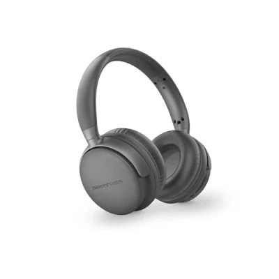 Bild av Energy Sistem Studio Plus Bluetooth hörlurar (FM radio, 45 timmars batteri, MicroSD MP3 spelare, Deep Bass, Proteinläderkuddar och elastiskt minnesskum) grå