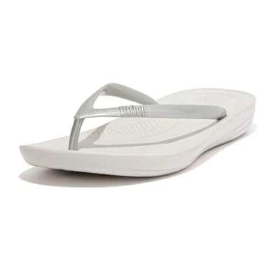 Bild av Fitflop Iqushion Ergonomic Badsandaler, Storlek: 40, Silver Konstmaterial