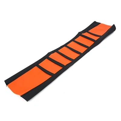 Bild av Alamor Universal mjukt grepp motorcykel sitsöverdrag ribbskinn gummi dirtbike enduro orange