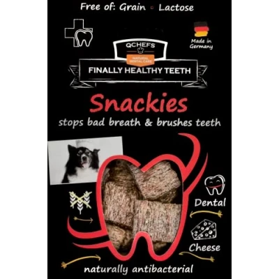 Bild av QCHEFS Snackies Hundar Tandvård Snack Tuggar mot dålig andedräkt &amp; gingivit Scaler Hundgodis Ost naturligt antibakteriellt