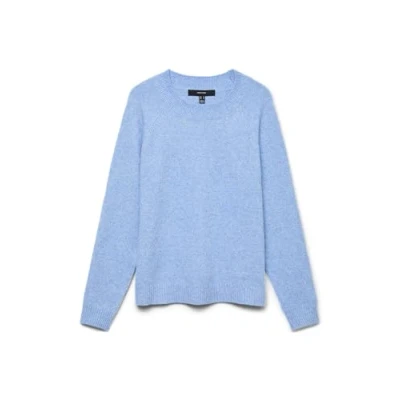 Bild av VERO MODA dam VMDOFFY LS O hals blus GA NOOS 10201022, Liten pojke blå/detalj: melerad, L