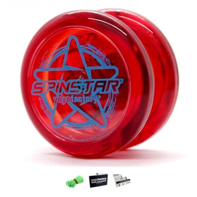 Bild av YoYoFactory SPINSTAR Yo Red (starter yoyo, high speed plastic bearing, string and tips included)