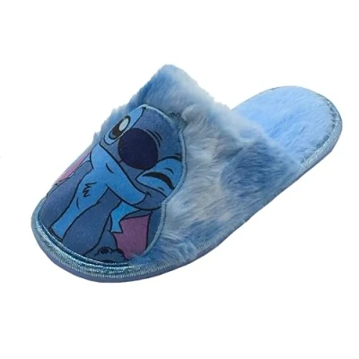 Bild av Disney Lilo &amp; Stitch Flickor Mule Easy Slip On Tofflor, Blå, Storlek 12 6, BLÅ, 36 EU