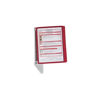 Bild av Durable 5551003 blädderpanelställ Vario® wall 5 med röda A4 fickor