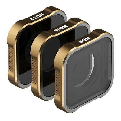 Bild av PolarPro Shutter Collection filter för GoPro Hero 9, 10, 11 och 12 3 pack filterkit ND8, ND16, ND32 neutrala densitetsfilter perfekt middagen eller ljusa miljöer