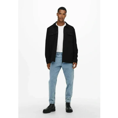 Bild av Only &amp; Sons Onsnewkodyl Overshirt Tunn jacka, Storlek: Large, Black