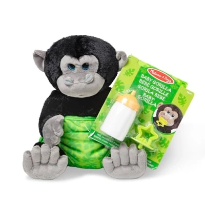 Bild av Melissa &amp; Doug Plyschdjur gorilla , Mjukleksak Alla åldrar Present till pojke eller flicka