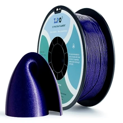 Bild av ZIRO PLA Glitter Filament 1.75mm,3D Printer Diamant Series 1.75 1KG(2.2lbs), Dimensional Accuracy +/ 0.05mm,Diamant Blå