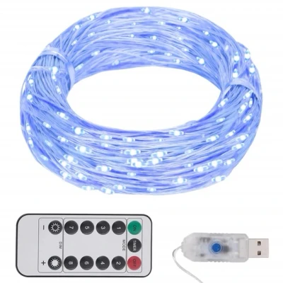 Bild av VidaXl Ljusslinga Med 150 Led Blå 15 M