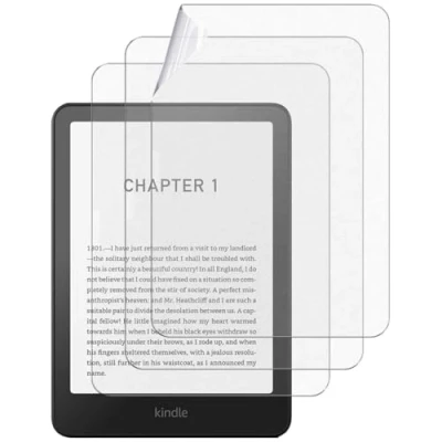 Bild av 3 pack skärmskydd för 7 tums Kindle Paperwhite 12:e generationen 2024 och Colorsoft Signature Edition, anti bländning fingeravtryck premium PET heltäckande (frostad film)